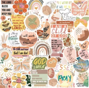 Bible Stickers Bible Journaling Supplies Aesthetic Jesus Faith Christian Stickers for Decoration