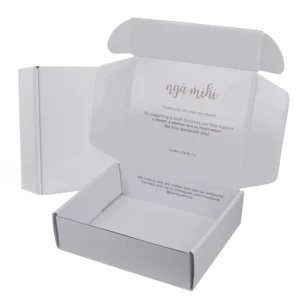 Biodegradable Custom White Paper Packaging Box for Shipping
