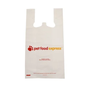 Biodegradable PE Folding T-Shirt Shopping Bag with Side Gusset and Gravure Printing