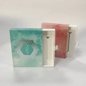 Biodegradable Skincare Cosmetic Paper Packaging Box Facial Mask Drawer Box