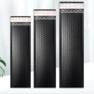 Black White Thickened Co-Extrusion PE Film Bubble Self-Adhesive Zipper-Top Express Packaging Bag