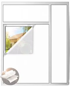 Blackout Heat-Insulating White Self-Adhesive Removable Reusable Waterproof Window Film Curtain Roll