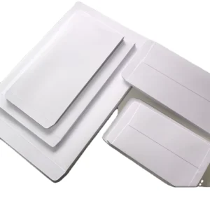Blank DL Peel-and-Seal Self-Adhesive Envelopes, 110×220 mm, White, Eco-Friendly, 80-120 gsm
