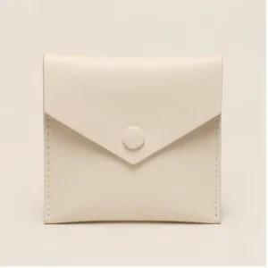 Blank PU Leather Jewelry Pouch with Envelope Design