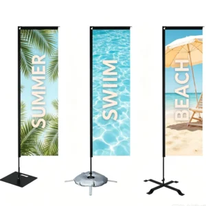 Block Banner Flag for Sports Events
