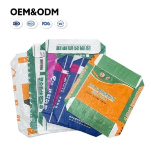 Block Bottom Woven Valve Bag, Heavy-Duty Polypropylene Sack for Flour, Grain, and Powder Packaging