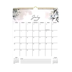 Blooming Color LCD Paper Printed Wall Calendar Photo Frame Design for Office Display Business Table Planner Promotional