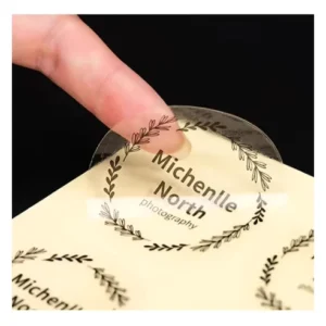 Boba Drink Cup Custom Printed Round Stickers, Transparent Waterproof UV-Resistant