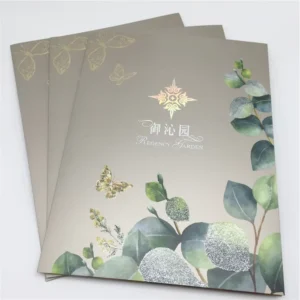 Book Printing Factory Direct Coated Paper Perfect Binding Hard Cover Embossing Corporate Profile Catalog Client Handouts