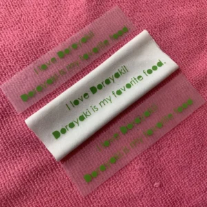 Brand Name Heat Transfer Logo PET Film Thermal Transfer Label for Apparel