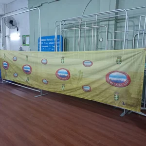 Breathable Mesh Banner Custom Printed Wind-Resistant Outdoor Sign for Building Wraps and Construction Sites