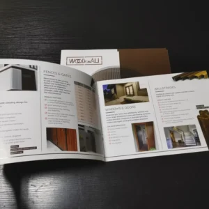 Brochure Printing Booklet Catalogue Saddle Stitching Offset Printed 4c+4c CMYK A4 A5 A6 Glossy Art Paper
