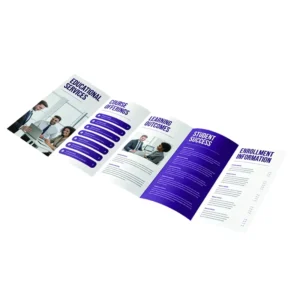 Brochure Printing, Custom Sizes and Patterns, Factory Direct