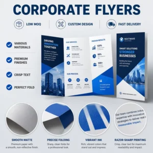 Brochure Printing for Business Catalogs Corporate Product Promotion Events Digital Offset Various Paper Stock