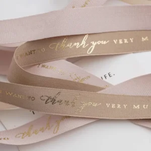 Bronzing Cotton Ribbon for Gift Packaging