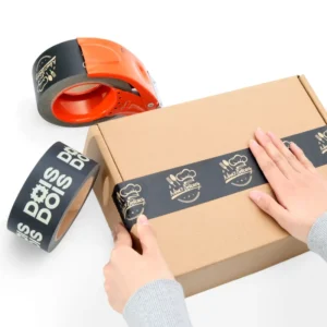 Brown Kraft Paper Adhesive Tape, Biodegradable Packaging Tape, Manufacturer OEM/ODM