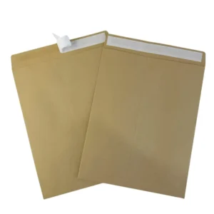 Brown Kraft Paper Self-Adhesive Packing Envelopes C6 A5 A4 Customized