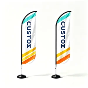 Bulk Custom Promotional Blade Banner with Complete Display Hardware for Property Launch Event