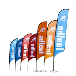 Business Advertising Flying Beach Flag Banner Non-Woven Customized Aluminium Flagpole