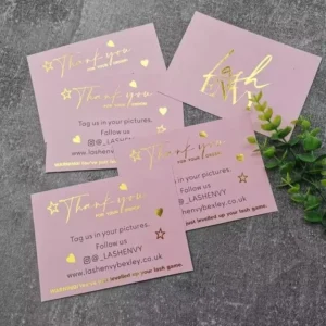 Business Card UV Spot Gold Foil Embossed