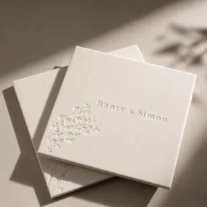 Business Card Ultra Thick Texture Cardboard Greeting Card with Excellent Embossing Process Environmentally Thank You Card