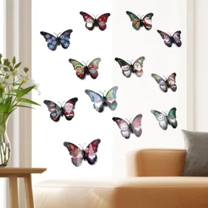 Butterfly Window Sticker Creative Home Background Children’s Room PVC 3D Mirror Butterfly Wall Stickers