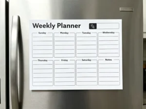 Calendar Fridge Magnet Monthly Weekly Planner Shopping List Dry Erase Fridge Calendar Magnetic Whiteboard