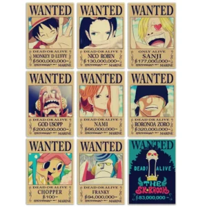 Canvas Poster Bounty Order Luffyes Wallpaper Ace Figures Nami Home Decoration Painting Anime Zoro Wall Art Sanji