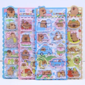 Capybara 3D Water-Filled Wobble Stickers