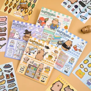 Capybara Eternal Groups Series Eco-Friendly Self-adhesive Cartoon Paper Dress-Up Organization Decorative Stickers