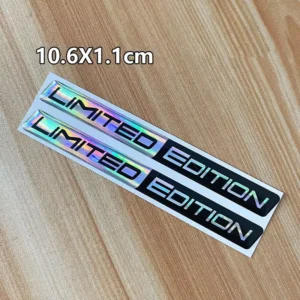 Car Interior Door Decoration Stickers Black Edition PVC Laser Reflective Adhesive Sticker for Motorcycles