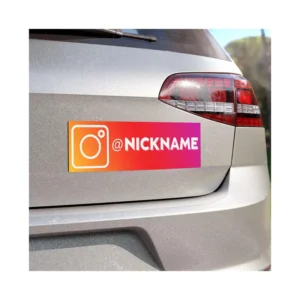 Car Magnetic Signs Personalized Custom Reflective Logo Advertising Square Waterproof Car Magnets Sticker