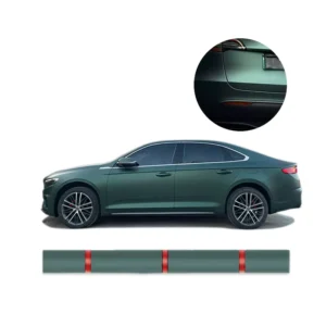 Car Vinyl Wrap Roll Air Release PET Metal Black Green Color Change