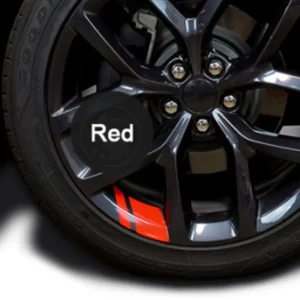 Car Wheel Hub Decorative Reflective Material Stickers Rim Reflective Decals Paste type Adhesive Single Use for Wheel