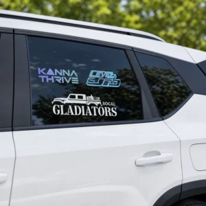 Car Window Stickers Custom Vinyl Die Cut Decals Waterproof UV Resistant Long Lasting for Car Truck SUV and Vehicle