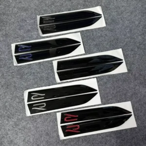 Car Wing Badge Emblem Fender Sticker for Golf 7 8 GTI R Line