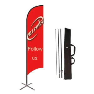Carbon Composite Fiber Wind Banner Flag Pole, 4.7 Meter, Customizable Flags and Bases