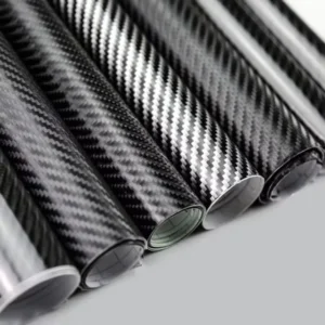 Carbon Fiber Black 3D Film Rolls PET TPU Colorful Car Body Stickers Car Wrap Vinyl Self-Healing Film