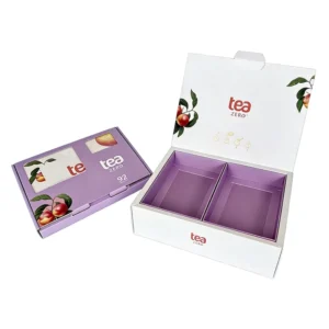 Cardboard Gift Box with Insert for Tea or Coffee with Soft-Touch Film