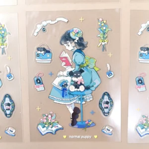 Cartoon Anime Decorative Stickers Waterproof Removable Vinyl Art for Laptop Phone DIY Craft Scrapbooking Decorative Stickers