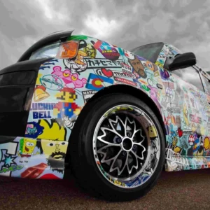 Cartoon Color-Changing Car Body Wrap Sticker Design Film