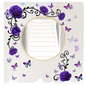 Cartoon Leaf Pattern Waterproof PVC Wall Sticker