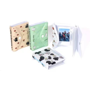 Cartoon PU Cover Photo Album for 28/36 Photos, 3-Inch Spiral Bound