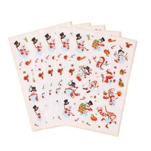 Cartoon Rectangle Reward Stickers for Christmas, School, Students and Kids