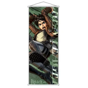 Cartoon Scroll Poster Anime Characters Eren Bedroom Wall Hanging Pictures