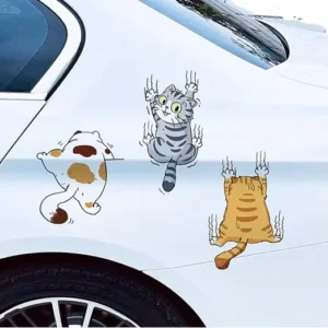 Cartoon Self-Adhesive Gloss-Laminated UV-Printed Car Stickers