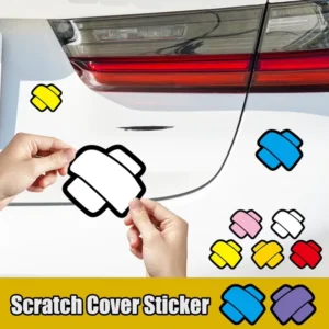 Cartoon Van Body Door Magnetic PVC Scratch-Resistant Decal
