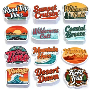 Cartoon Waterproof Adhesive Vinyl Custom Die-Cut Sticker Sheet