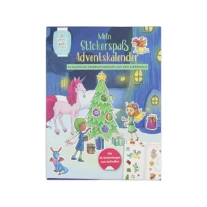 Children Sticker Advent Calendar Book Christmas Countdown Sticker Sheets Fairy Unicorn Elf Forest DIY Activity Sticker Book