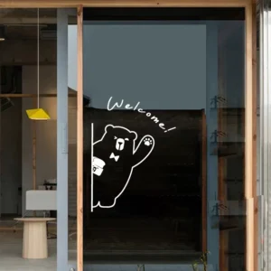 Children’s Adhesive Pet Coffee Shop Window Glass Door Sticker